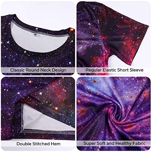 KYKU Galaxy T Shirt Universe T-Shirt Space T Shirts for Men Nebula Tshirts 3D Tee (X-Large) - Image 4