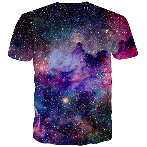 KYKU Galaxy T Shirt Universe T-Shirt Space T Shirts for Men Nebula Tshirts 3D Tee (X-Large) - Image 2