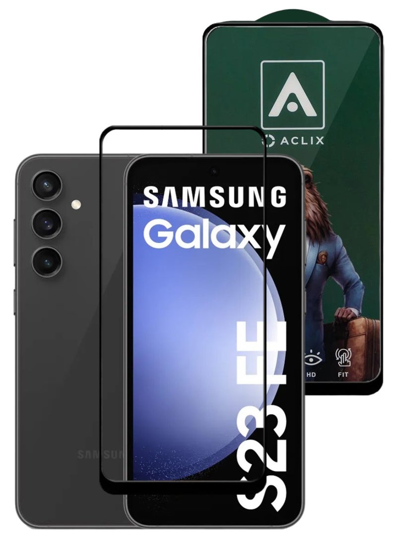 ACLIX Antistatic ESD Dustproof Premium Quality High Definition Tempered Glass Screen Protector Designed For Samsung Galaxy S23 FE - Image 1