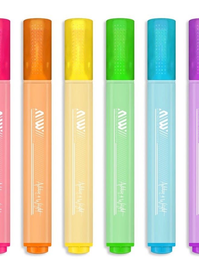 Ashton and Wright ElectroGlide Triangular Highlighters - Pastel 6 Pack - Image 2