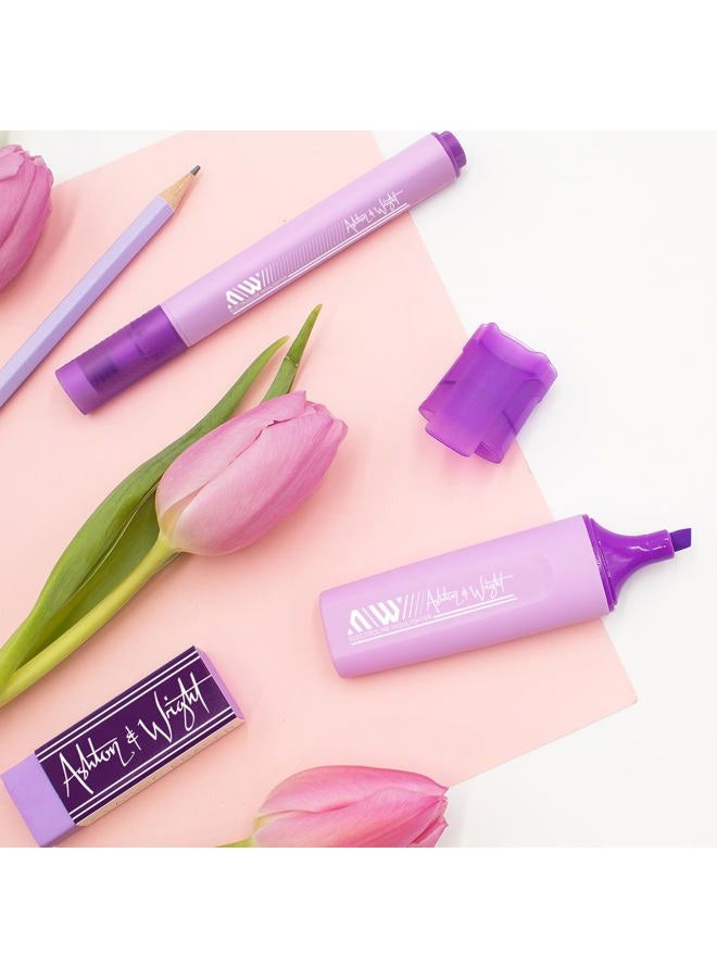 Ashton and Wright ElectroGlide Triangular Highlighters - Pastel 6 Pack - Image 3