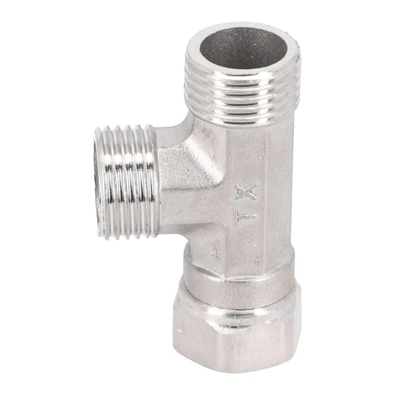 صمام T ثلاثي الاتجاه من الفولاذ المقاوم للصدأ G1 2 بوصة لتحويل مياه المرحاض لرشاش البيديه - Image 3