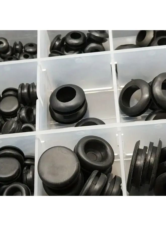 125pcs Black Rubber Grommets Set Wear Resistant For Car Boat RV Wire Protection - Image 3