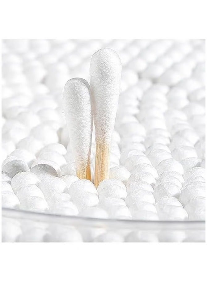 White plastic double headed cotton swabs for the ears - Image 3