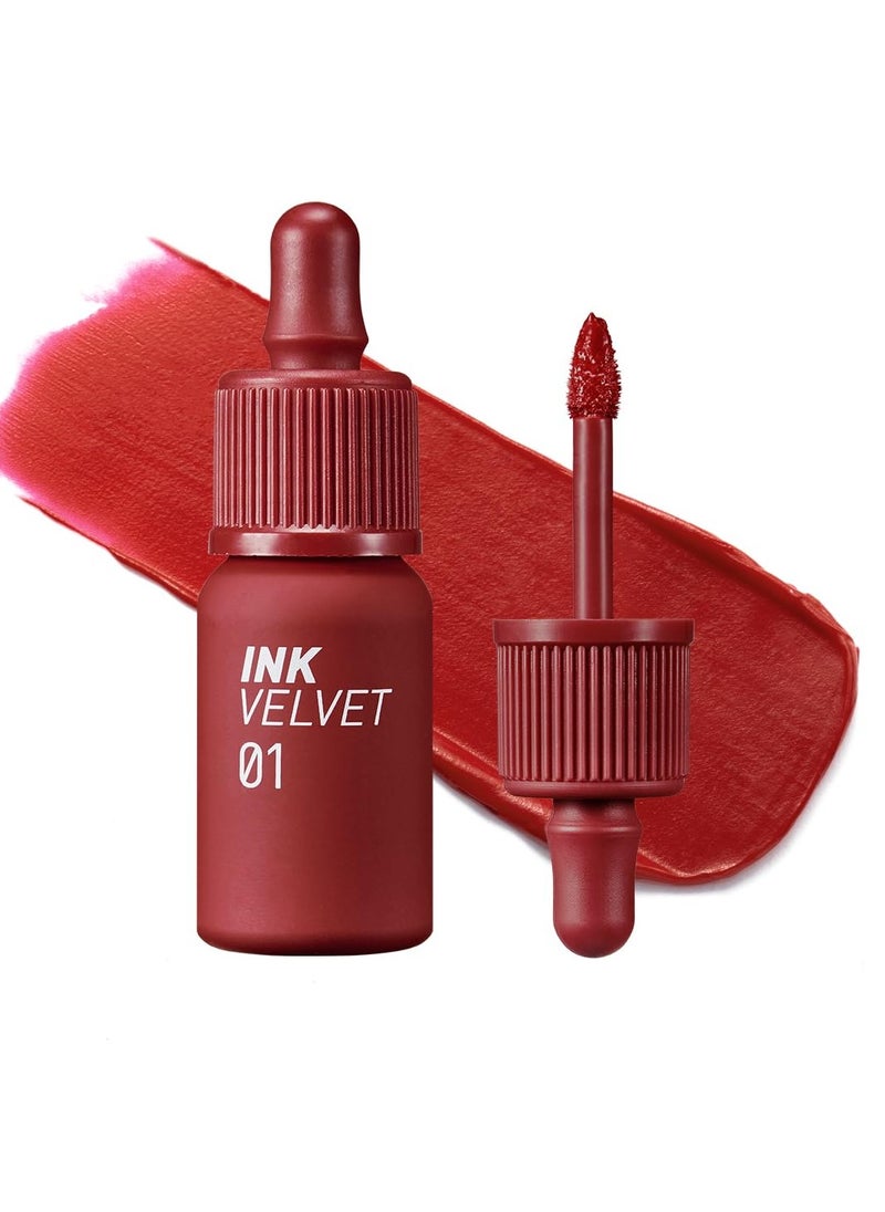 Peripera Peripera Ink the Velvet Lip Tint, High Pigment Color, Longwear, Weightless, Not Animal Tested, Gluten-Free, Paraben-Free (001 GOOD BRICK)  - Image 1