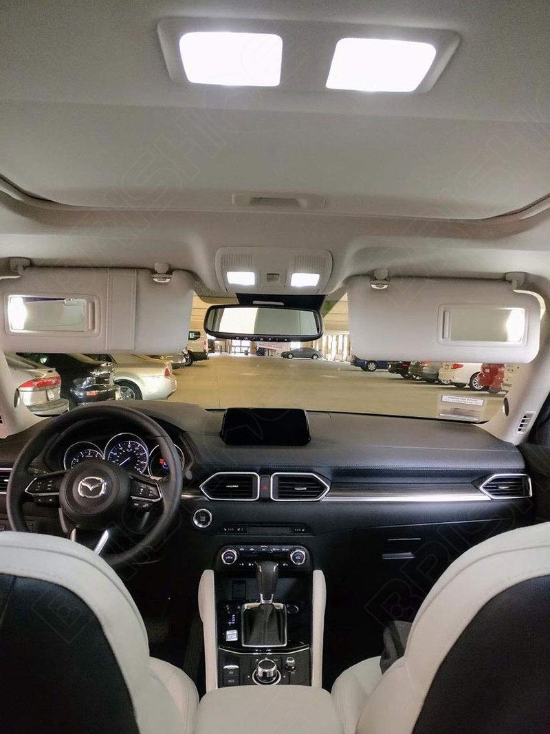 BRISHINE White Interior LED Lights Kit for Mazda CX-5 2013 2014 2015 2016 2017 2018 2019 2020 2021 2022 Super Bright 6000K LED Interior Light Bulbs Package + License Plate Lights and Install Tool - Image 2