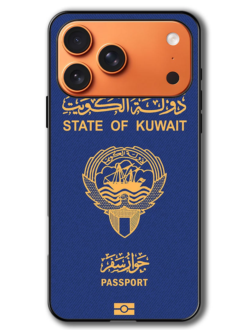 Theodor Case Compatible with Apple iPhone 17 Pro Max 6.9 Inch Protection Shockproof Bumper Cover Kuwait Passport - Image 1