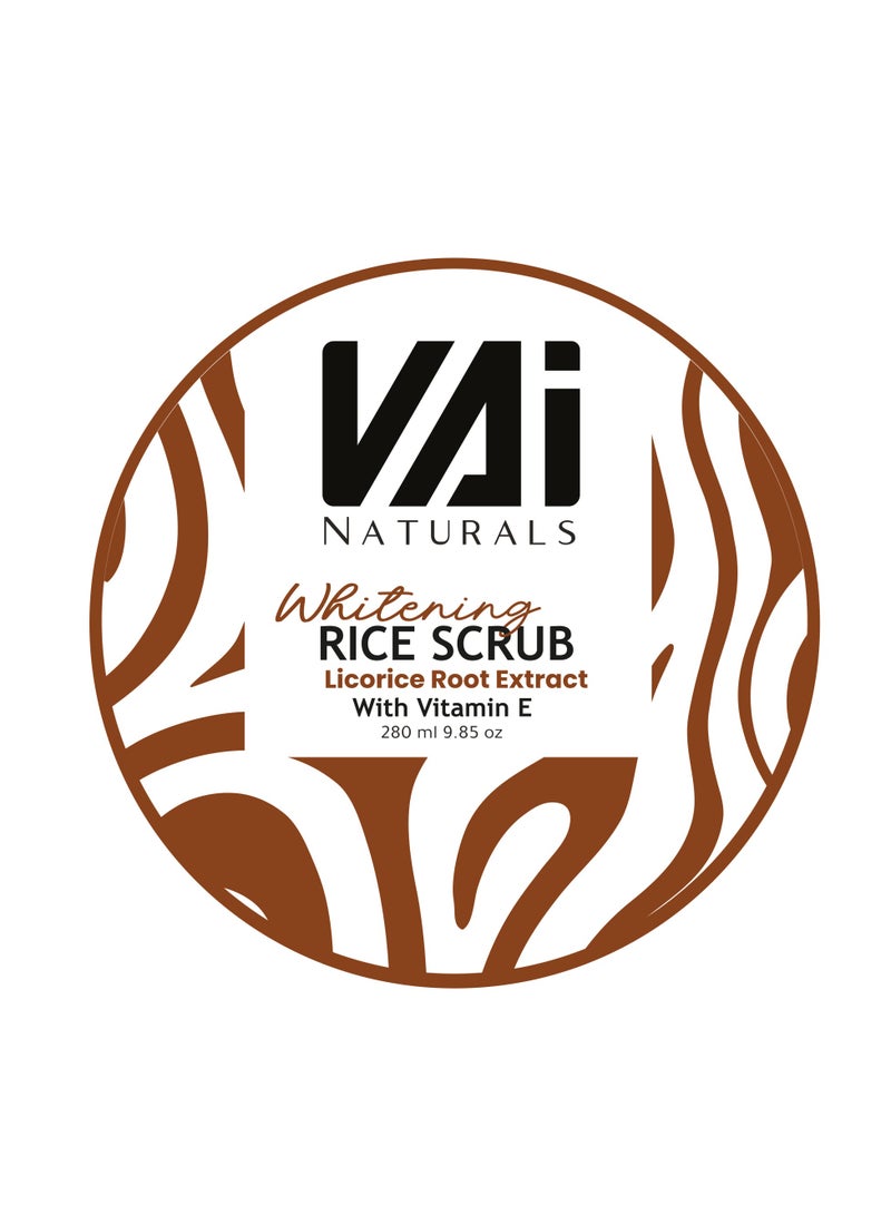 VAI Naturals VAI Naturals Whitening Rice Scrub with Licorice Root Extract & Vitamin E - 280ml  - Image 2