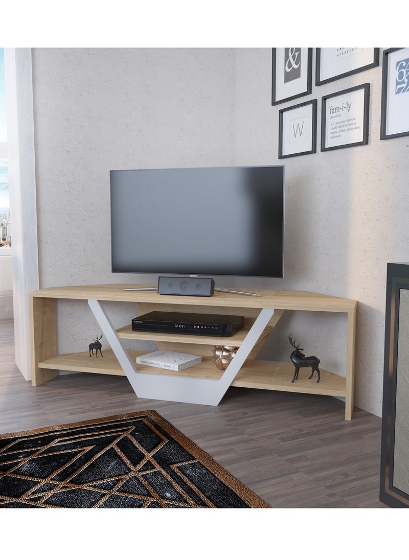 Decorotika Sares 120 cm Corner TV Unit for TVs up to 55"  - Image 3