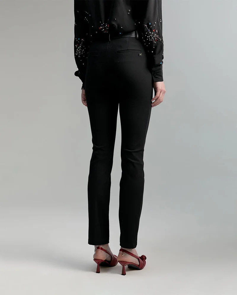 Lola Casademunt Faux leather detail trousers
