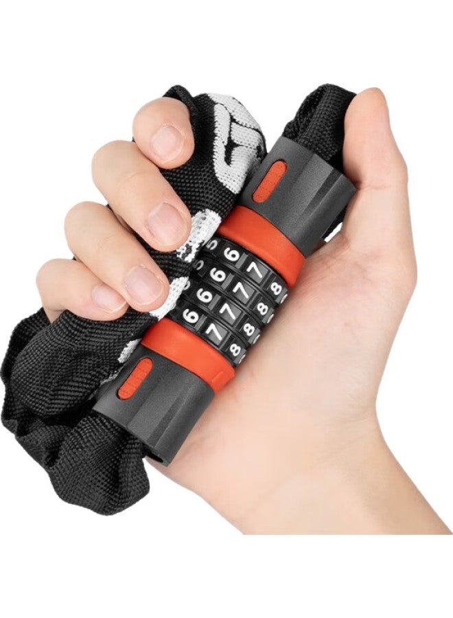 SolarStorm Bicycle Chain Lock, Mountain And Road Bike Four-Digit Combination Lock, Electric Motorcycle Anti-Theft Lock, 0.6 Meters - Image 2