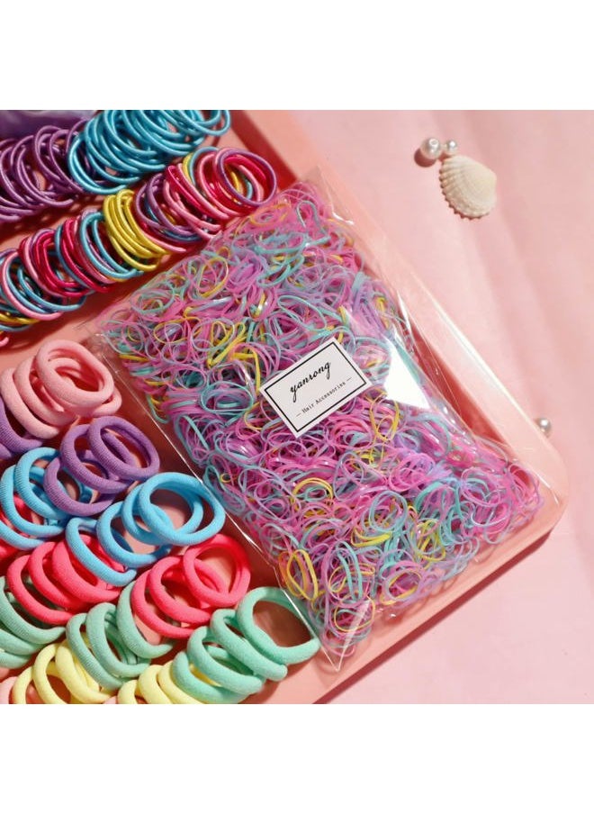 YANRONG - Colour Hair Accessories, Hair Ties, Scrunchies For Girls Women, Ponytail Holders, Traceless Hair Ropes Set For Baby and Kids - Image 1