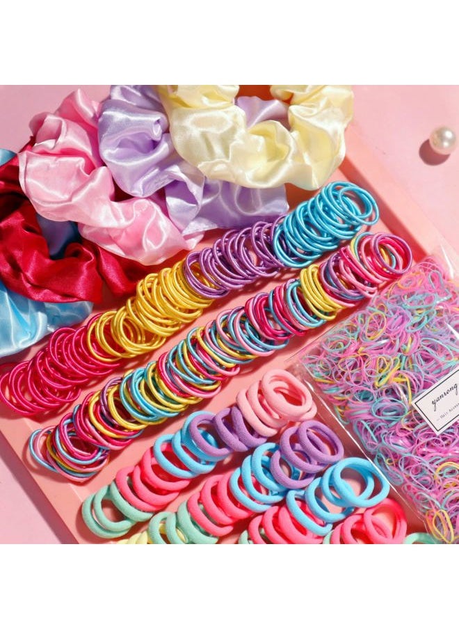 YANRONG - Colour Hair Accessories, Hair Ties, Scrunchies For Girls Women, Ponytail Holders, Traceless Hair Ropes Set For Baby and Kids - Image 1