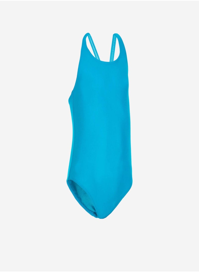NABAIJI NABAIJI by DECATHLON, Baby Girl One Piece Swimsuit Soft & Sun Protection Blue  - Image 2