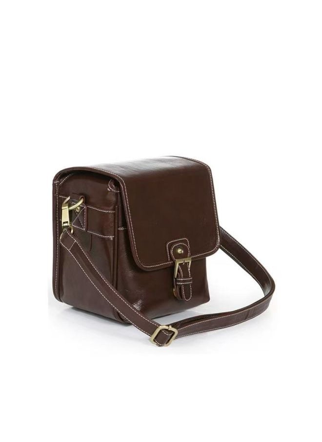 Generic Digital SLR Camera Bag Anti-collision Photography Shoulder Crossbody Bag Fuji Soli Lycra Storage Women's Hair-Colour:Brown Small Size  - Image 1
