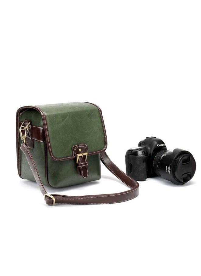 Generic Digital SLR Camera Bag Anti-collision Photography Shoulder Crossbody Bag Fuji Soli Lycra Storage Women's Hair-Colour:Brown Small Size  - Image 5