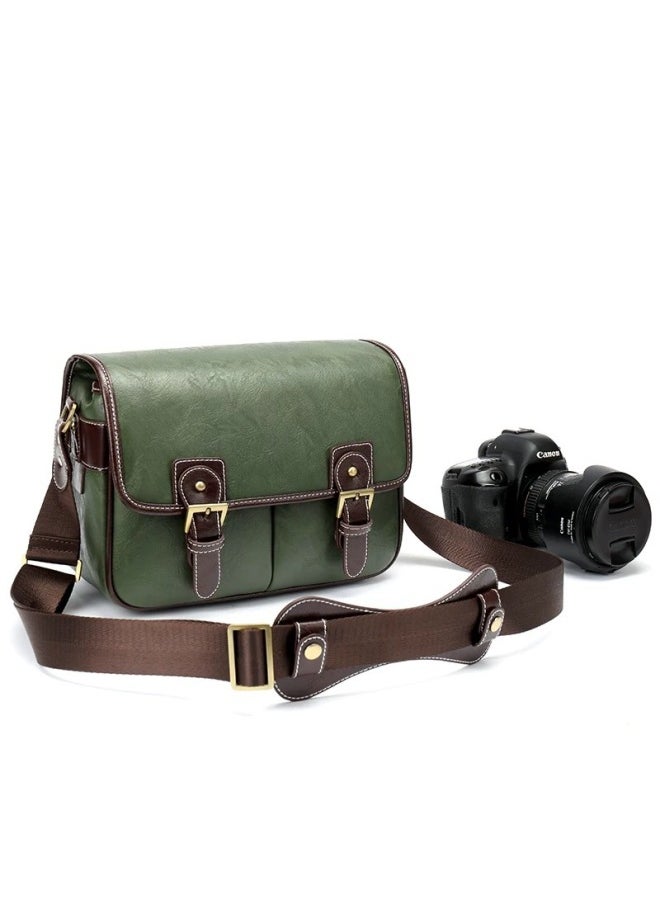Generic Digital SLR Camera Bag Anti-collision Photography Shoulder Crossbody Bag Fuji Soli Lycra Storage Women's Hair-Colour:Brown Small Size  - Image 4