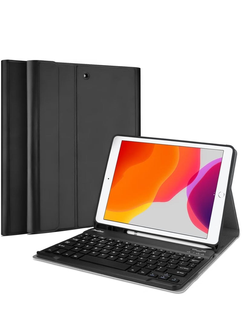 JAJEEK Keyboard Case for iPad 10.2" 9th Gen (2021), 8th Gen (2020), 7th Gen (2019) – Wireless Magnetically Detachable Keyboard & Stand, Folio Case with Auto Sleep/Wake for iPad 10.2" 7th/8th/9th Generation - Image 1