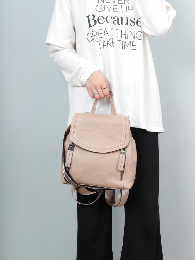 Backpack Women'S Fashionable All-Match Backpack Schoolbag Women'S Ins-Style Large Capacity Commuter - Image 1