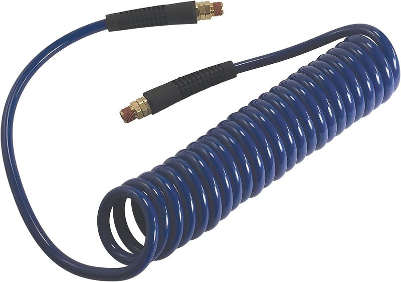 Primefit PUR14015P Polyurethane Recoil Air Hose 14 x 15Ft with Field Repairable Swivel Ends - Image 1