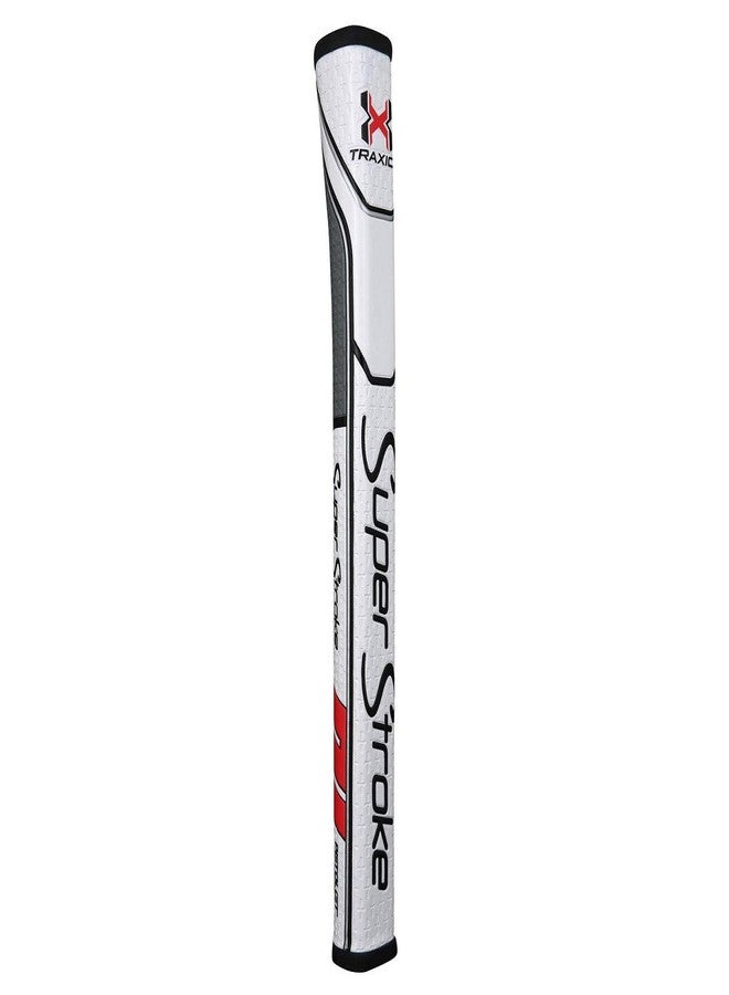 سوبر ستروك مقبض مضرب الجولف Super Stroke Traxion Pistol GT Tour - أبيض/أحمر/رمادي - Image 1