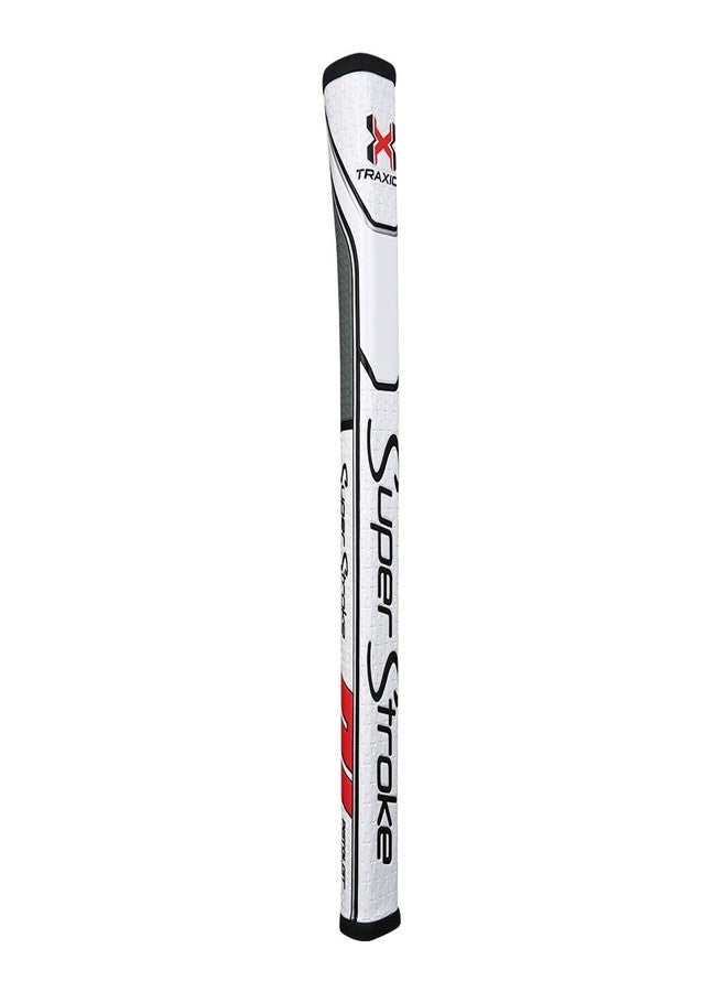 سوبر ستروك مقبض مضرب الجولف Super Stroke Traxion Pistol GT Tour - أبيض/أحمر/رمادي - Image 2