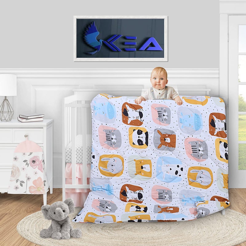 KEA Microfiber All Weather Printed Baby Comforter|250 GSM|Size - 22X30 Inch | Kids Comforter - Image 1