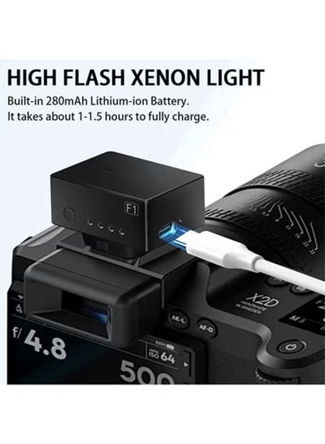 F1 Mini Camera Flash Camera Flash Speedlite for Ricoh (GR3/GR3X,etc.) Nikon/Canon/Fuji,Digital Film Cameras,Mini hot Shoe Flash for DSLR Camera（Not Compatible for Sony ZV-1F.  - Image 4