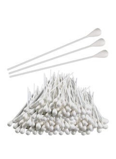 Large Oversized Swabs [Pack of 100] Extra-long 8" Cotton Tipped Applicators with Extra Large 1/2" Diameter Swab - Non-sterile - Long Plastic Shaft