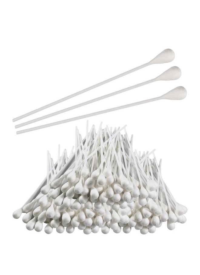 Vakly Large Oversized Swabs [Pack of 100] Extra-long 8" Cotton Tipped Applicators with Extra Large 1/2" Diameter Swab - Non-sterile - Long Plastic Shaft  - Image 1