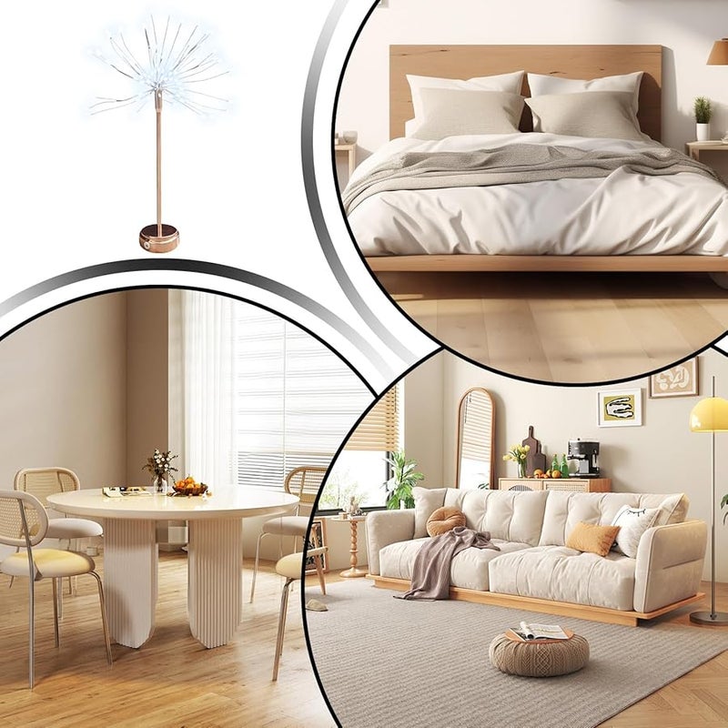 أضواء الجنّية LED البيضاء، قابلة لإعادة الشحن عبر USB، تعمل بالبطارية، لتزيين حفلات الكريسماس والأعراس في الداخل والخارج - Image 5