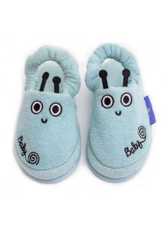 Milk&Moo Milk&Moo Toddler Slippers, %100 Cotton, Kids Slippers, Non Slip Soft Sole, Slip On Lightweight, Breathable, For House, Bath, Indoor Use, Animal Design, For Boys and Girls, 2-4 Years Old  - Image 1