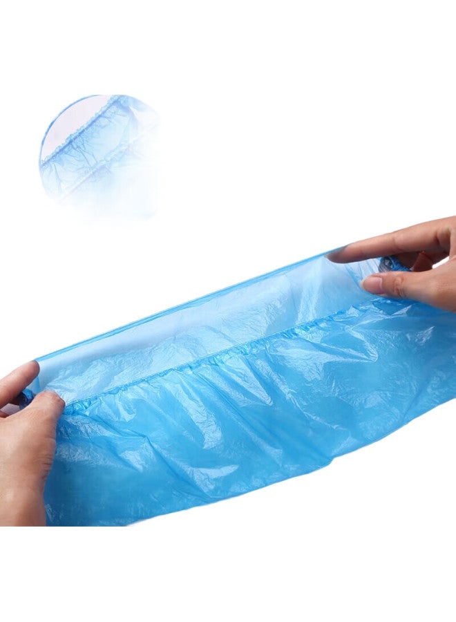 Yata Wutian Disposable Shoe Covers Pe [Thickened Type, 200 Pieces], Protective, Dust-Proof, Waterproof, One Size Fits All, Wear-Resistant, Not Easily Broken, Universal - Image 1