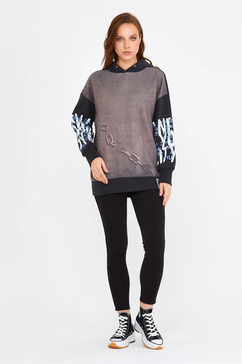 BRZ Collection Unisex Oversize Hooded Sweatshirt