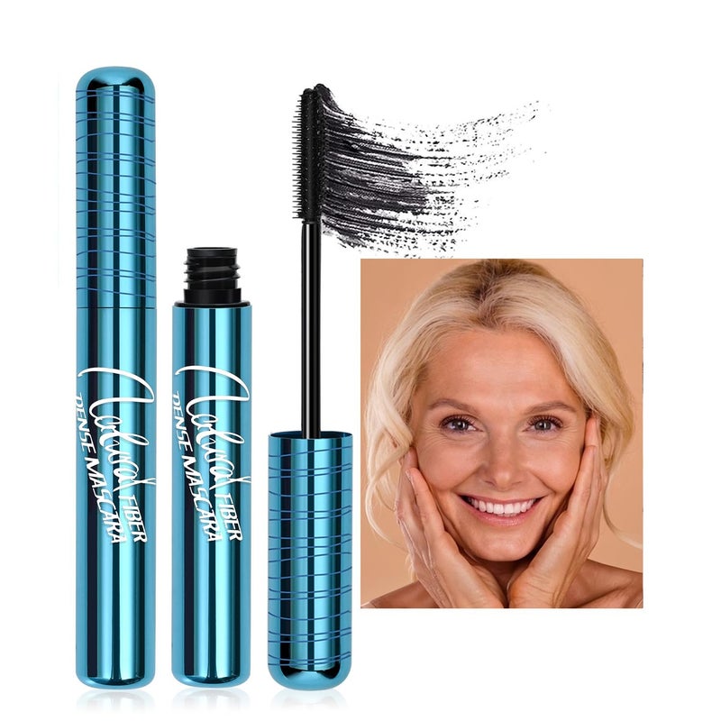 Mascara for Older Women Black Mascara for Seniors with Thinning Lashes Waterproof Volumizing Mascara Hypoallergenic Mascara for Sensitive Eyes Pack of 1