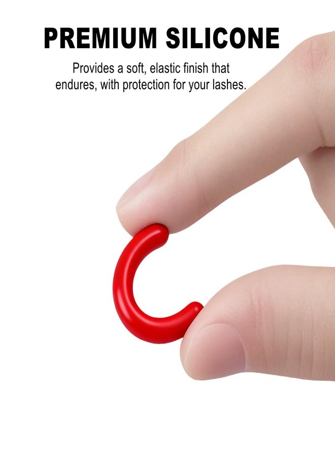 Pdtwq 24Pack Compatible with Revlon Eyelash Curler Refills,Red Silicone Eye Lash Curler Refills Compatible with Most Revlon Lash Curlers. - Image 2