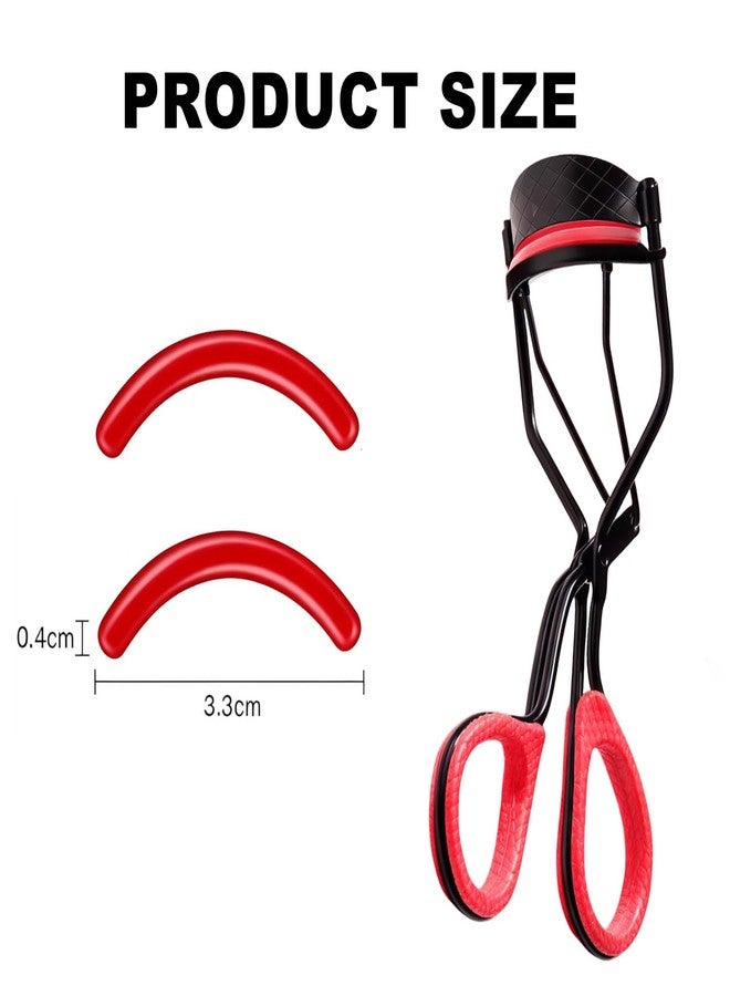 Pdtwq 24Pack Compatible with Revlon Eyelash Curler Refills,Red Silicone Eye Lash Curler Refills Compatible with Most Revlon Lash Curlers. - Image 4