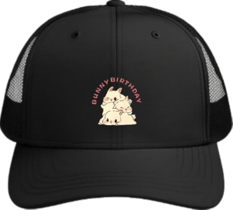 BUNNY BIRTHDAY Planets unisex baseball cap Black