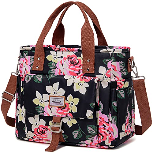Weitars Lunch Bag for WomenLeak Proof Lunch Box for WorkInsulated Large Lunch Tote Bag with Removable Shoulder Strap Lunch Bag For Picnic Hiking