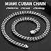 ChainsHouse Stainless Steel Mens Cuban Link Chain Miami Cuban Chain Necklace for Men 9mm Wide Hip Hop Mens Jewelry 26 - Image 2