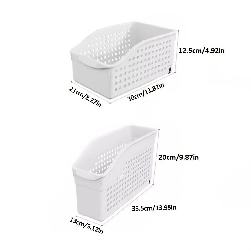 JOYBOS Heavy-Duty Pull-Out Storage Basket with Wheels, Household Kitchen Cabinet Pull-Out Plastic Storage Bin, Mobile Desktop Organizer, Suitable for Cleaning Supplies, Bathroom, Kitchen Sundries, No Installation Required, 2026 New Model Sundries - Image 4