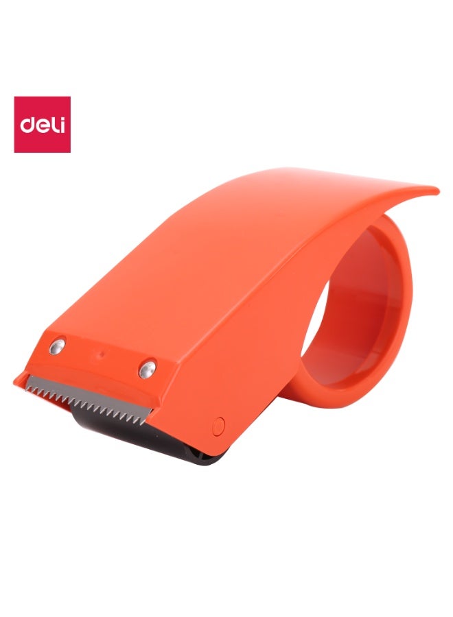 Deli E801 Packing Tape Dispenser – Red/Blue, One-Handed Operation, Durable ABS Body, Anti-Corrosion Blade, Smooth Cutting - Image 1