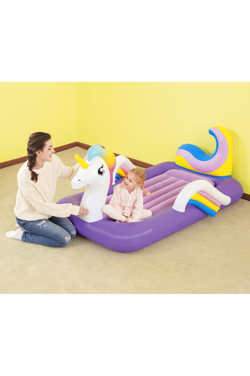 Bestway Bestway Airbed Unicorn 196x104x84cm | Kids Airbed | Air Mattress | Inflatable Mattress | Air Bed For Indoor and Outdoor Camping - Image 3