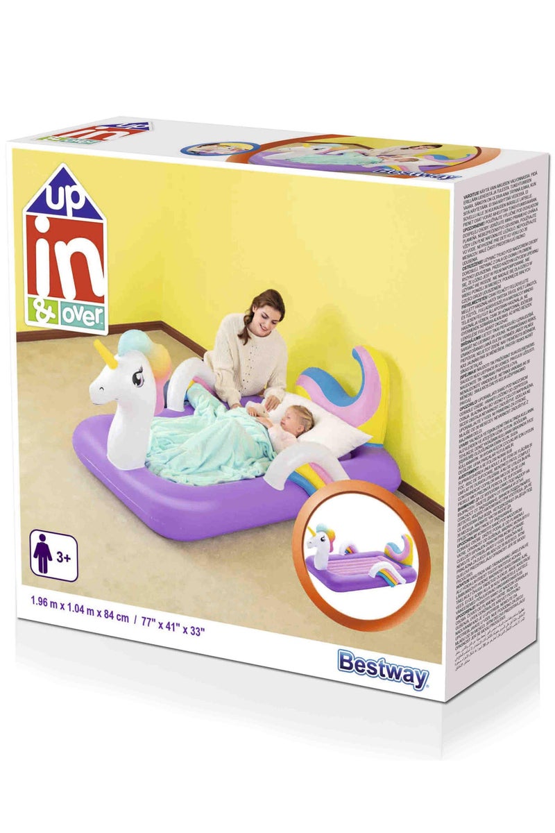 Bestway Bestway Airbed Unicorn 196x104x84cm | Kids Airbed | Air Mattress | Inflatable Mattress | Air Bed For Indoor and Outdoor Camping - Image 4