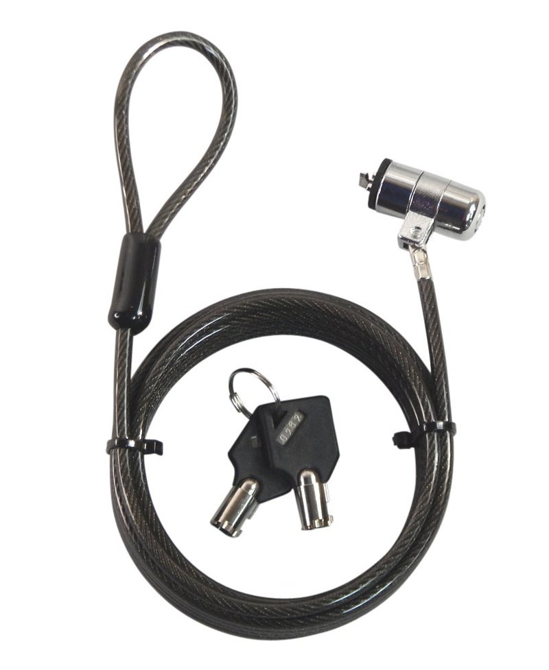 Sendt 10 Foot Black Notebook/Laptop Keyed Lock Security Cable Extra Long! - Image 1