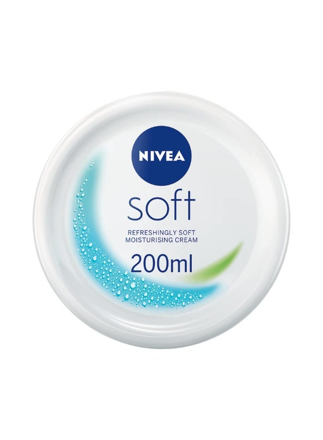 NIVEA Soft Refreshingly Soft Moisturizing Cream,, 6 Fl Ounce () - Image 3