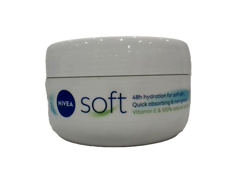 NIVEA Soft Refreshingly Soft Moisturizing Cream,, 6 Fl Ounce () - Image 1