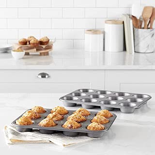 JAWL 12 Cup Muffin Pan NonStick Baking Pans Easy to Clean and Perfect for Making Jumbo Muffins Cup Cake Black - Image 2