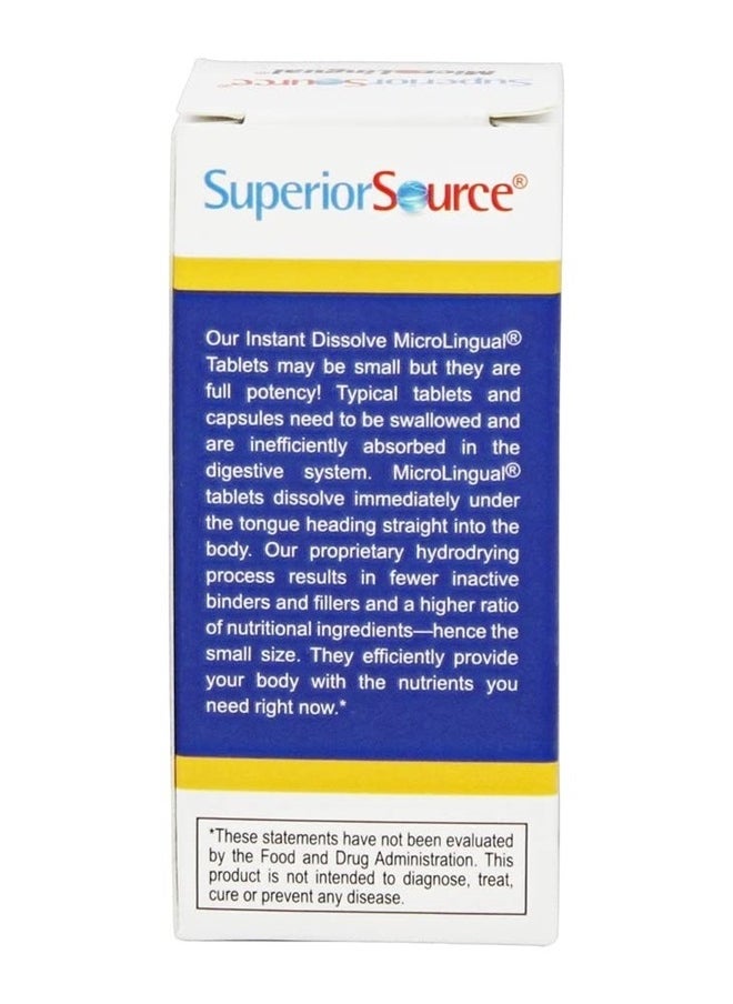 Superior Source Vitamin K2 MK-4 (Menaquinone-4), 500 mcg, Quick Dissolve Sublingual Tablets, 60 Count, Healthy Bones and Arteries, Immune & Cardiovascular Support, Assists Protein Synthesis, Non-GMO  - Image 2