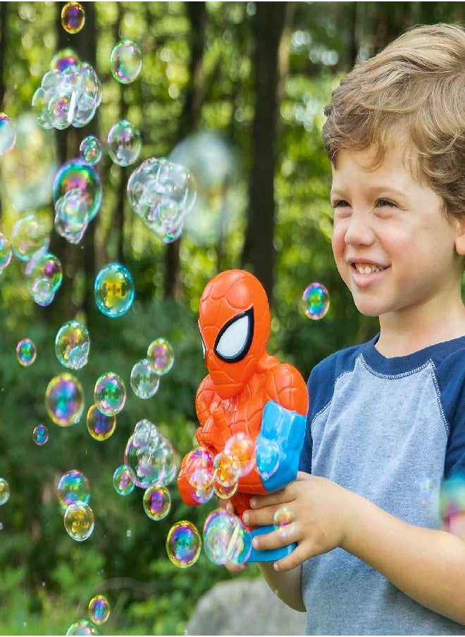 Little Kids - Little Kids Marvel Spider-Man Action Bubble Blower Machine, Includes Bubble Solution, Multi - Image 1